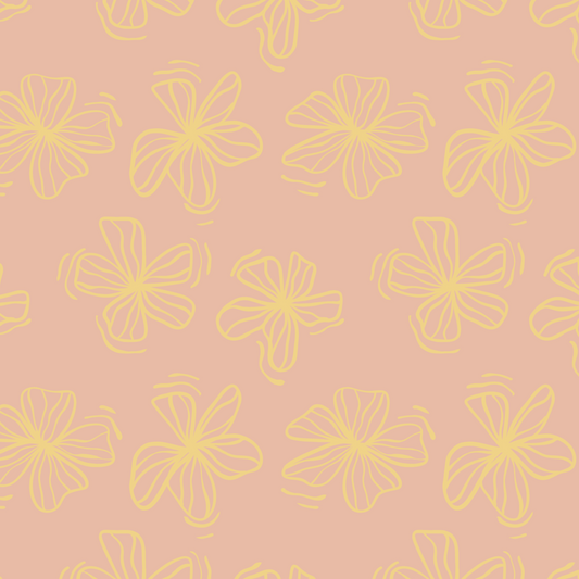 Plumeria Tide Repeat Surface Pattern
