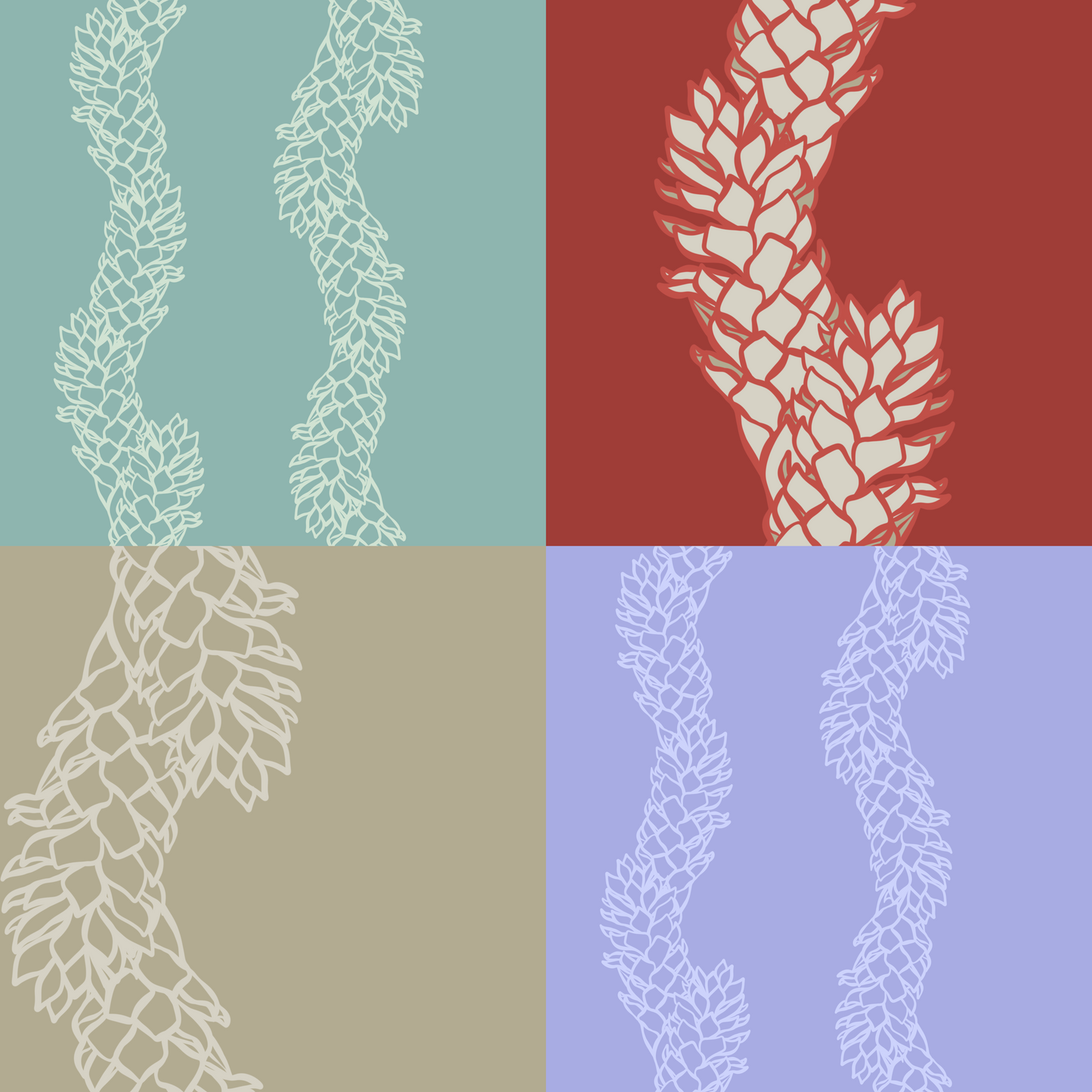 Ginger Lei Repeat Surface Pattern