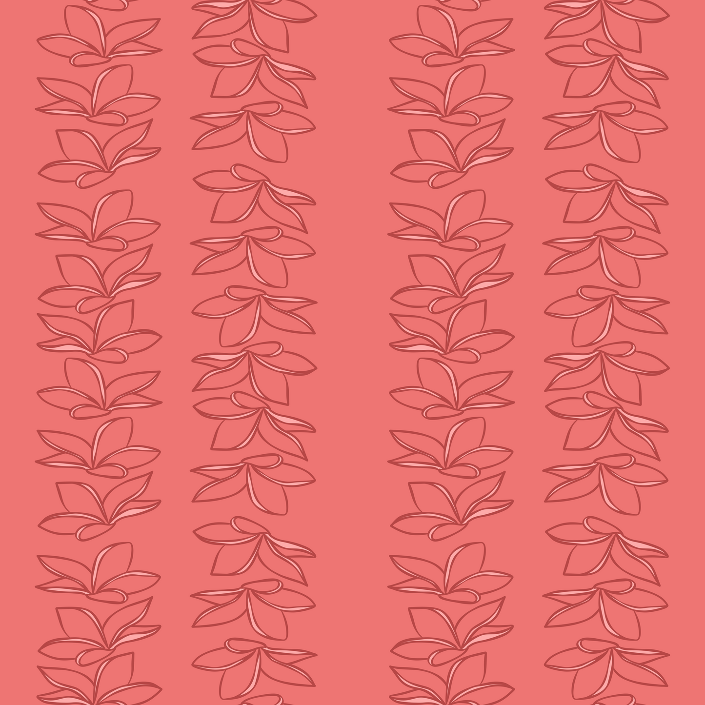 Falling Plumerias Repeat Surface Pattern
