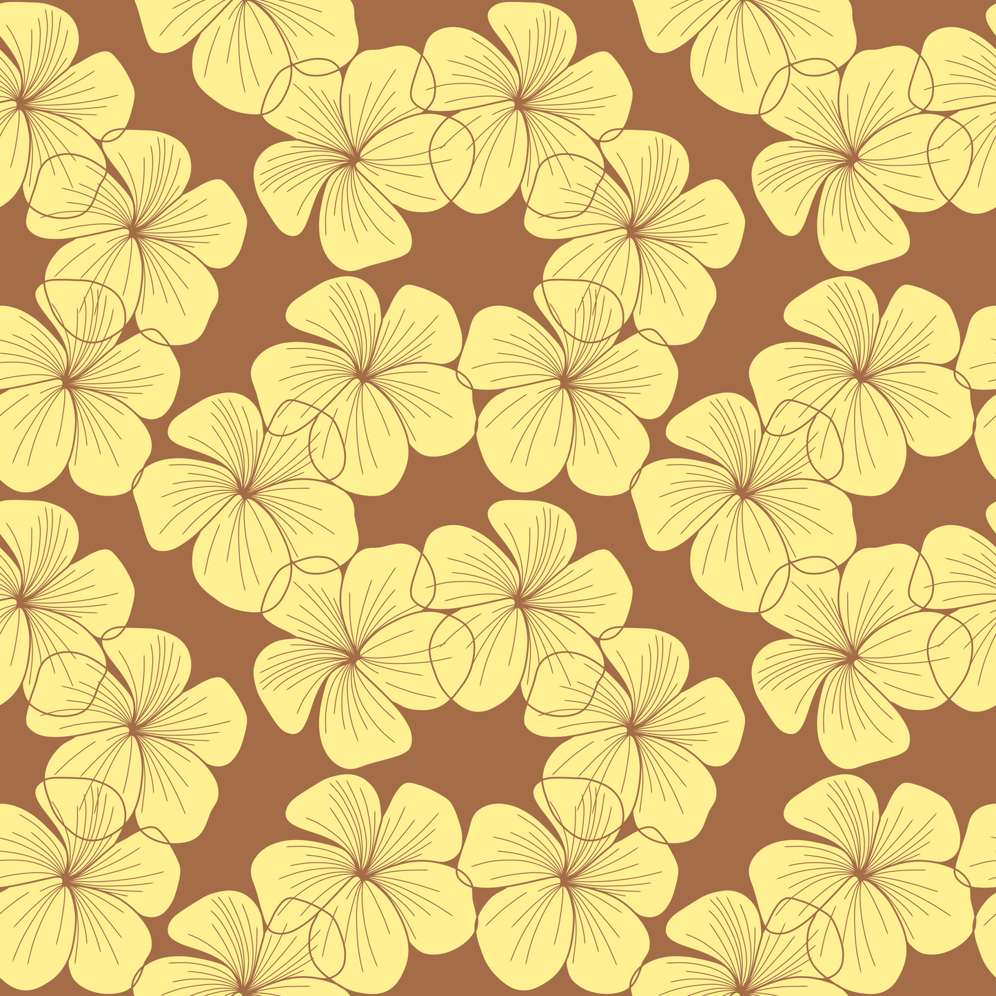 Plumeria Showers Repeat Surface Pattern