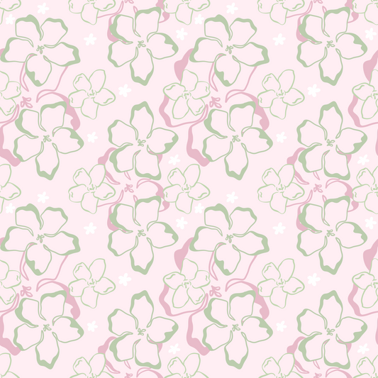 Spring Puakenikeni Repeat Surface Pattern
