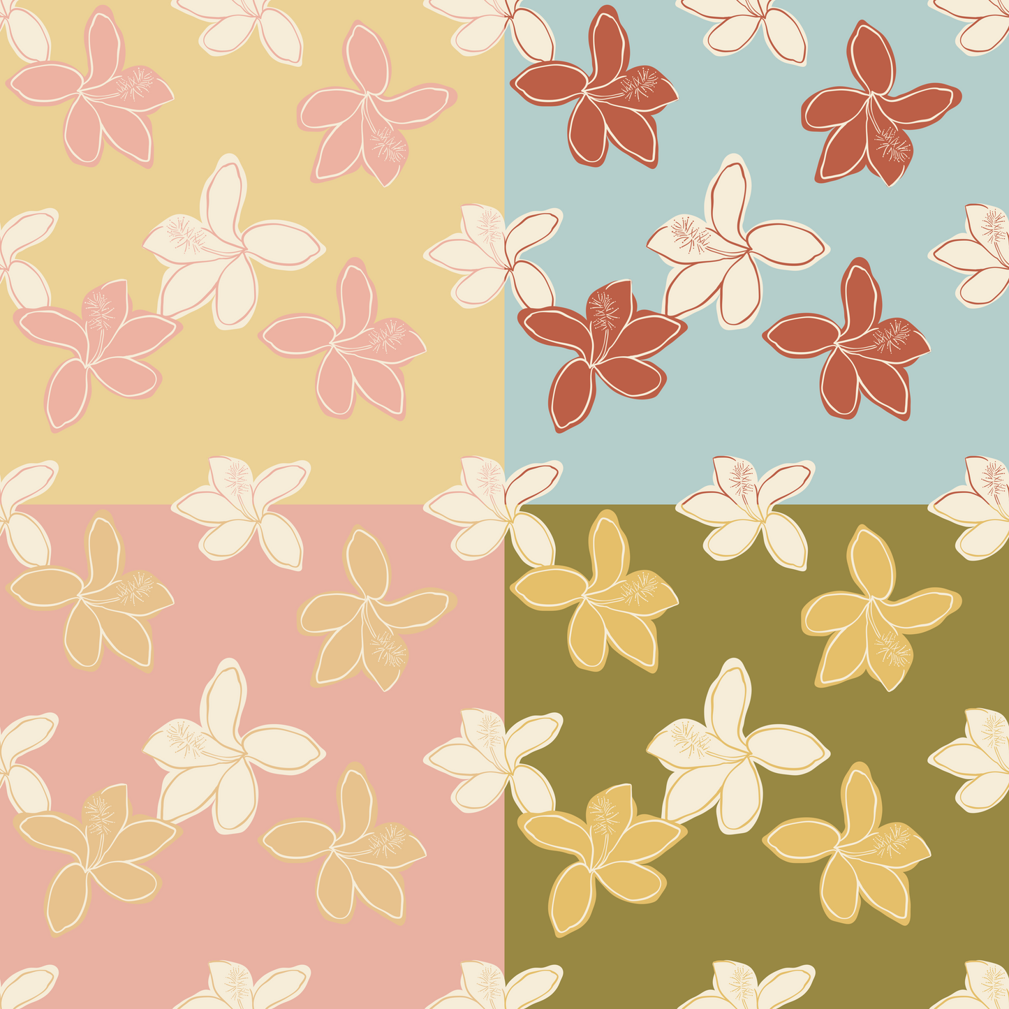 Koki'o Ke'o Ke'o Summer Repeat Surface Pattern