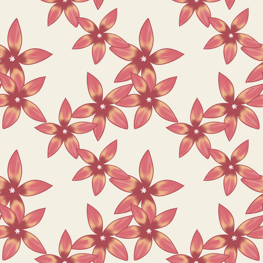 Plumeria Watercolor Repeat Surface Pattern