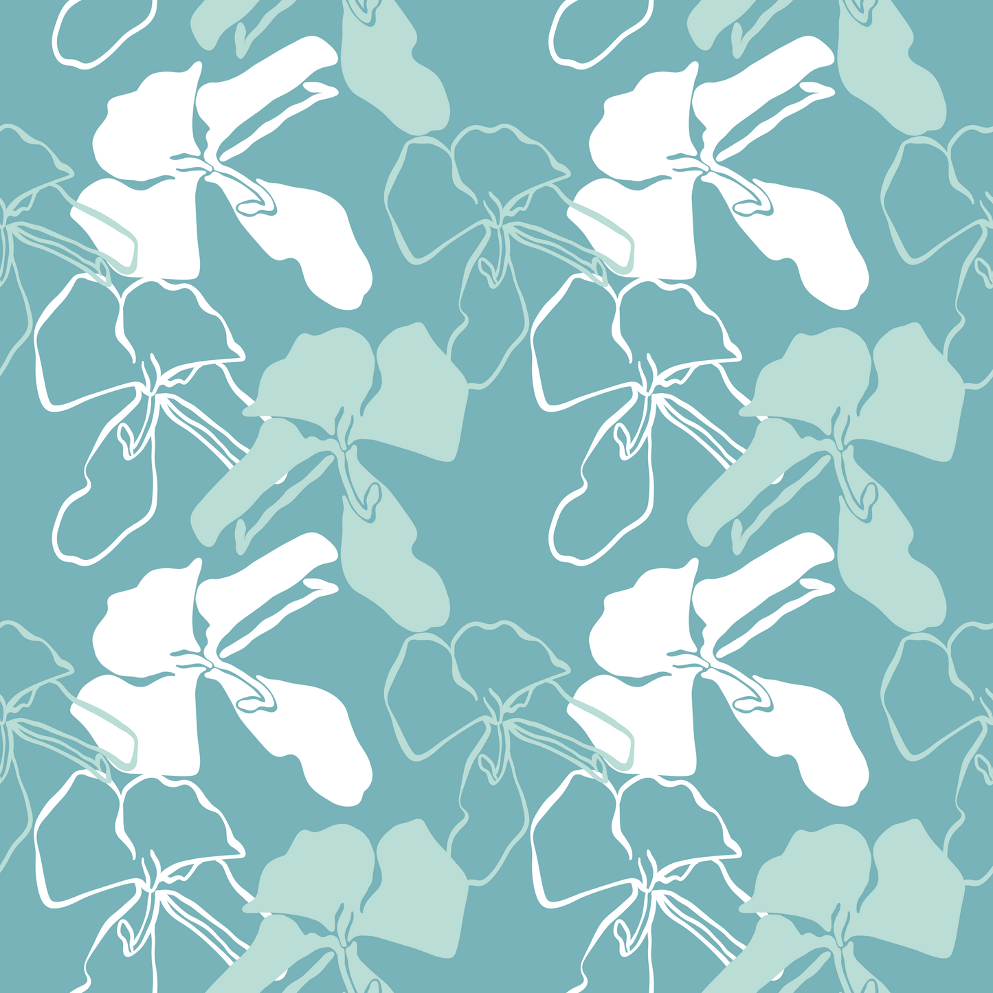 Retro Ginger Repeat Surface Pattern