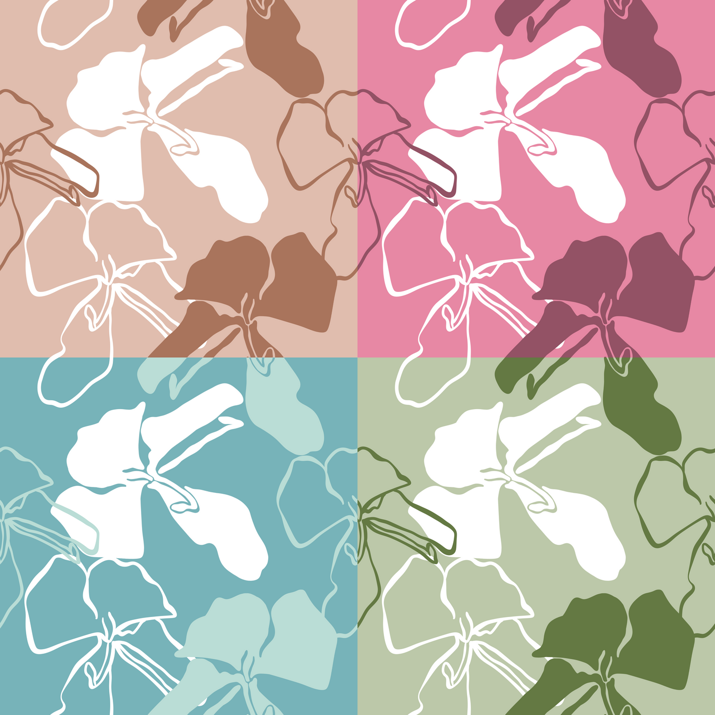 Retro Ginger Repeat Surface Pattern