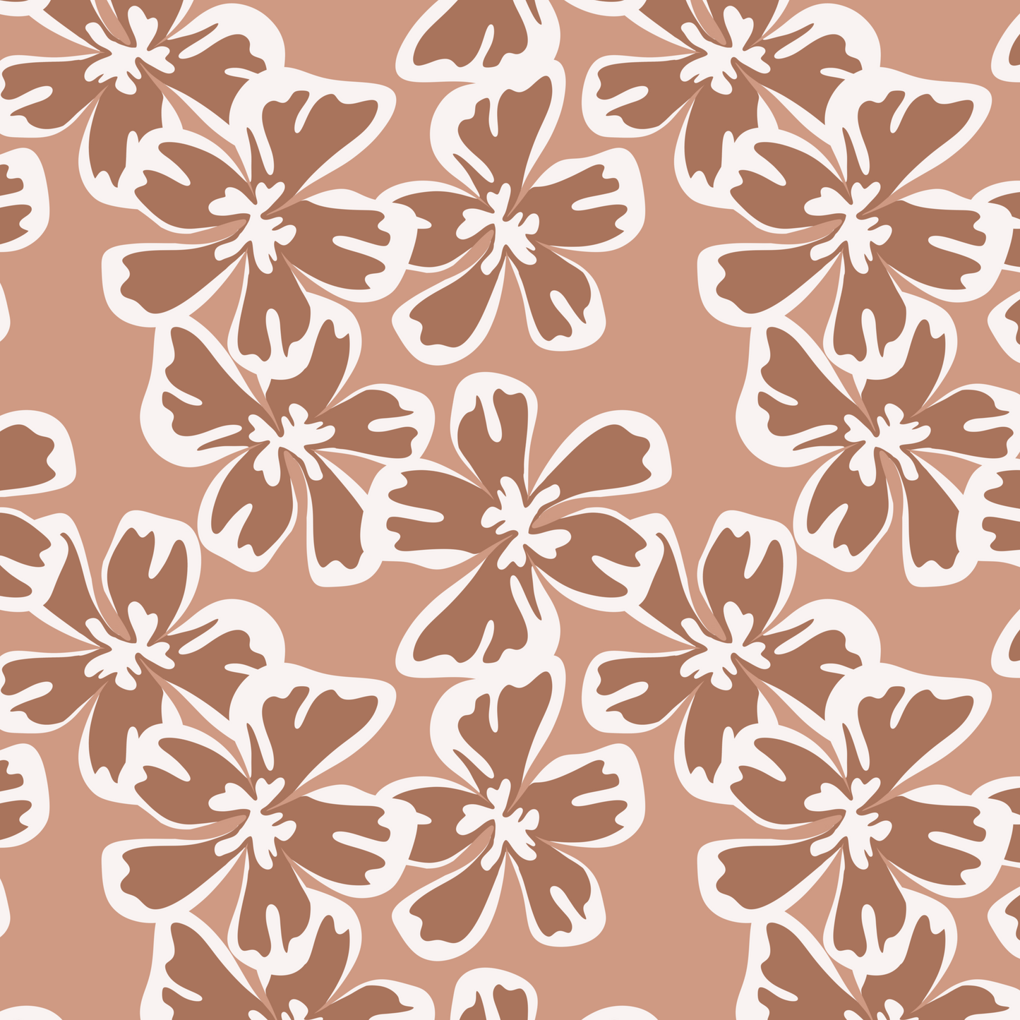 Baby Hibiscus Repeat Surface Pattern
