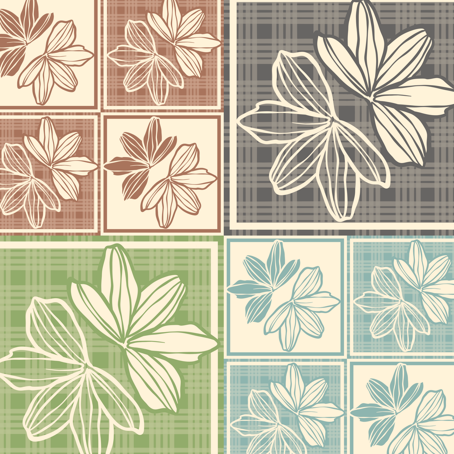 Naupaka Checkered Repeat Surface Pattern