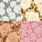 Gardenia Tortoise Repeat Surface Pattern