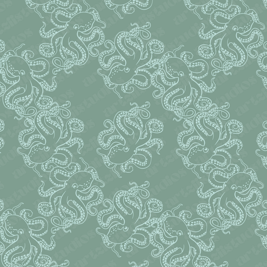 Octopus Cameo Repeat Surface Pattern