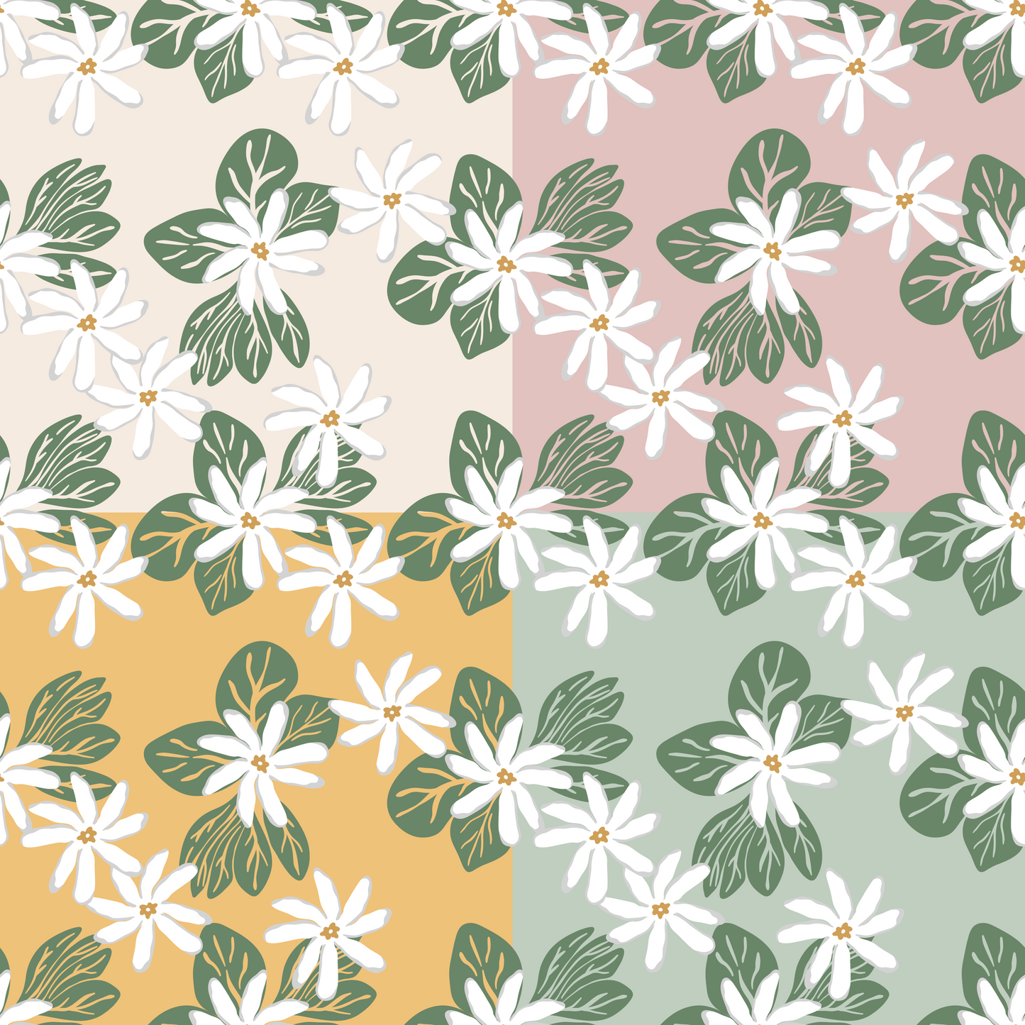 Tiare Beauty Repeat Surface Pattern