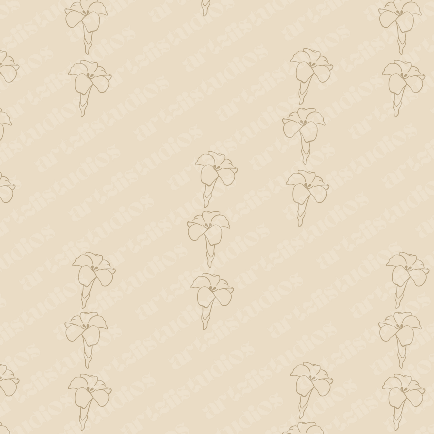 Minimal Trio Puakenikeni Repeat Surface Pattern