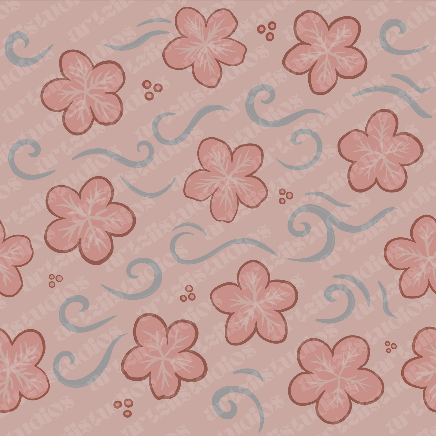 Sakura Wind Surface Pattern