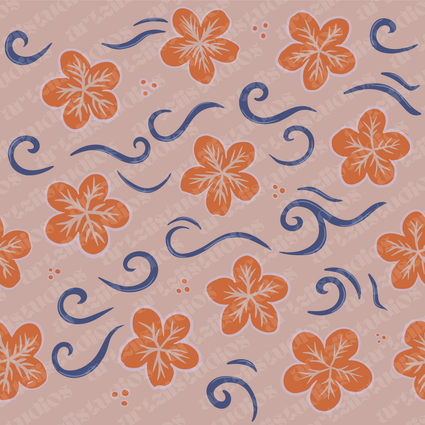 Sakura Wind Surface Pattern