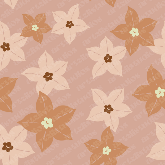 Mussaenda Flower Surface Pattern