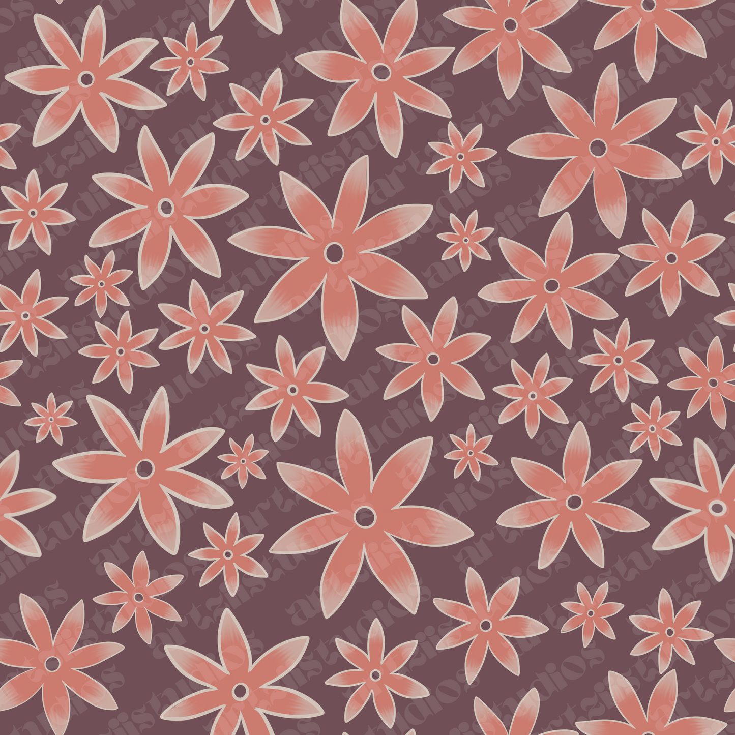 Sunset Pop Surface Pattern