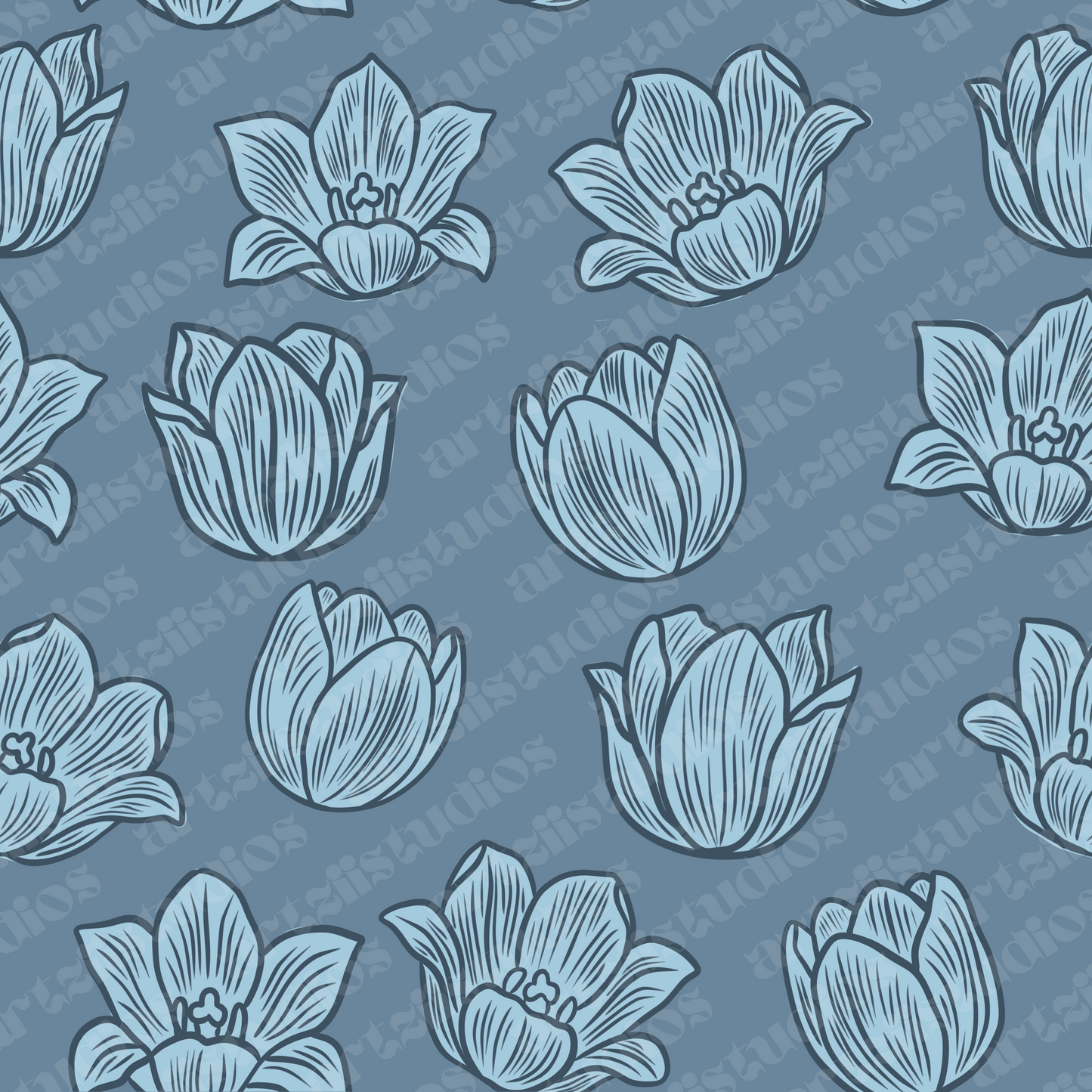 Tulip Bloom Surface Pattern
