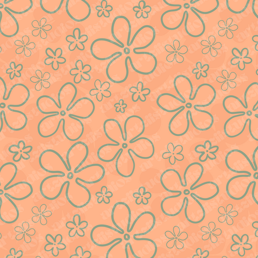 Peachy Summer Surface Pattern