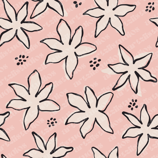 Playful Tiare Repeat Surface Pattern