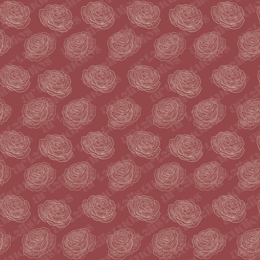 Simple Rose Repeat Surface Pattern