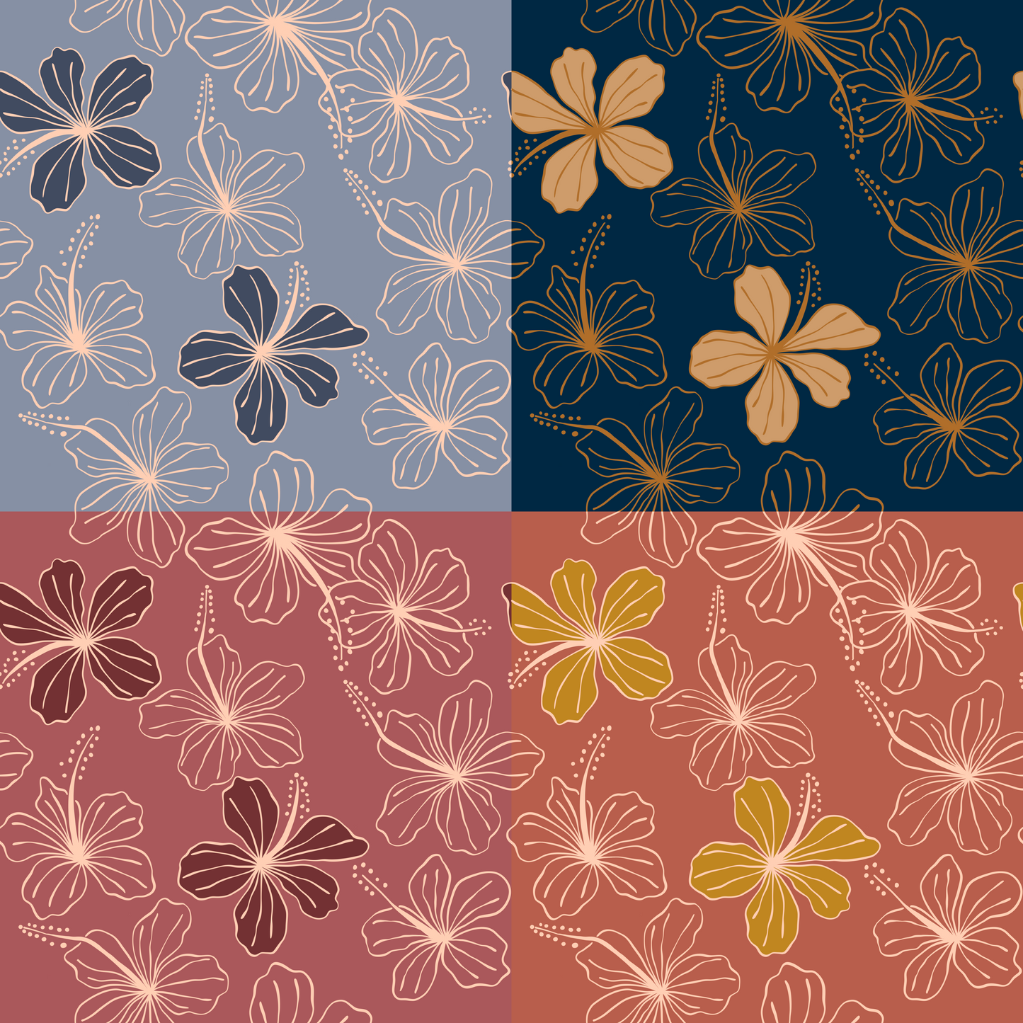Midnight Muse Repeat Surface Pattern
