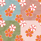 Dreamy Hibiscus Repeat Surface Pattern