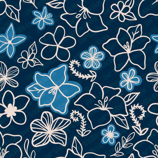 Island Breeze Bloom Repeat Surface Pattern