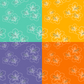 Retro Hibiscus Repeat Surface Pattern