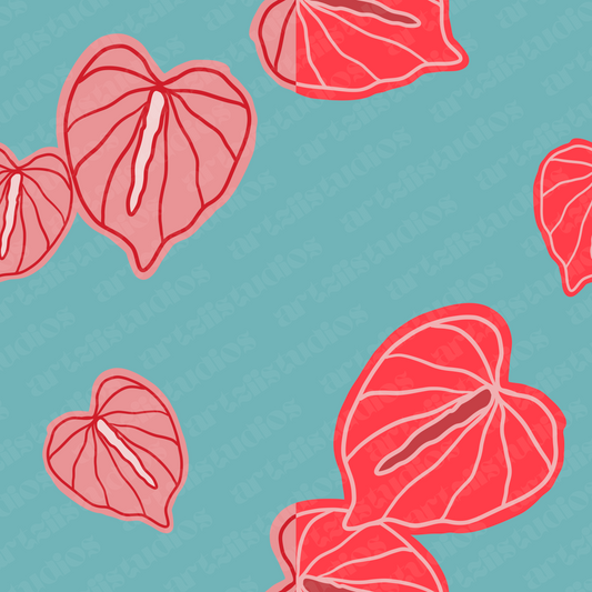 Anthurium Pattern for Papercreationsby.tc
