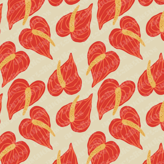 Colorful Anthurium Exclusive Pattern