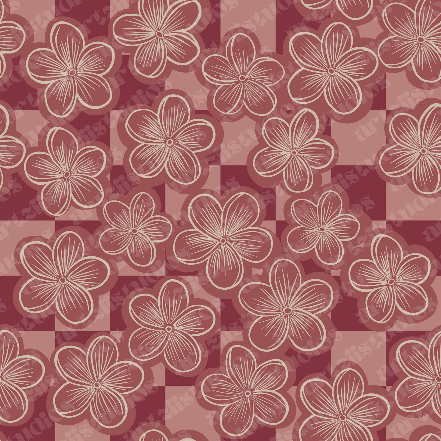 Checkered Flower Exclusive Pattern