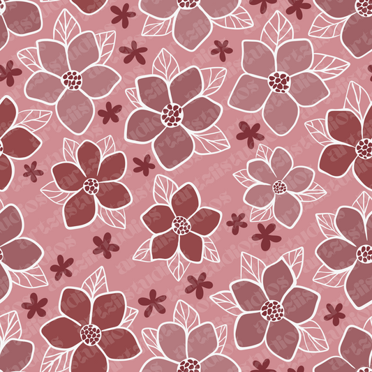 Blush Bloom Repeat Surface Pattern
