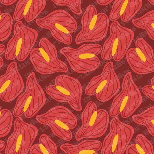 Anthurium Frenzy Repeat Surface Pattern