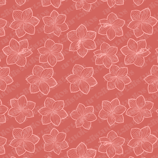 Simple Orchid Repeat Surface Pattern