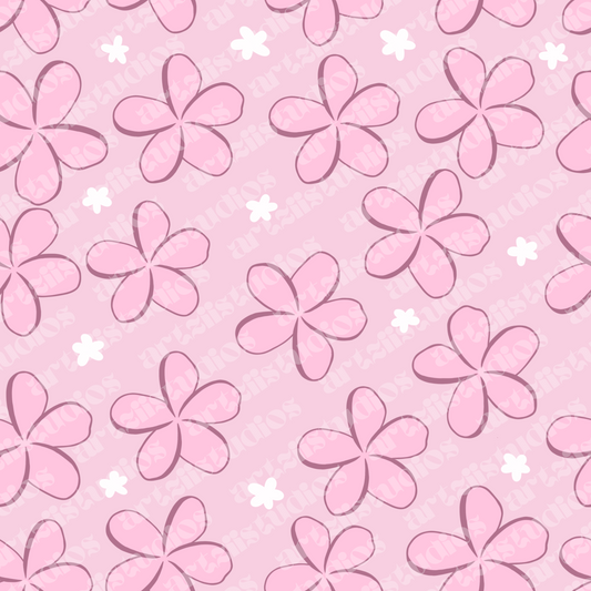 Pink Plumeria Dream Repeat Surface Pattern