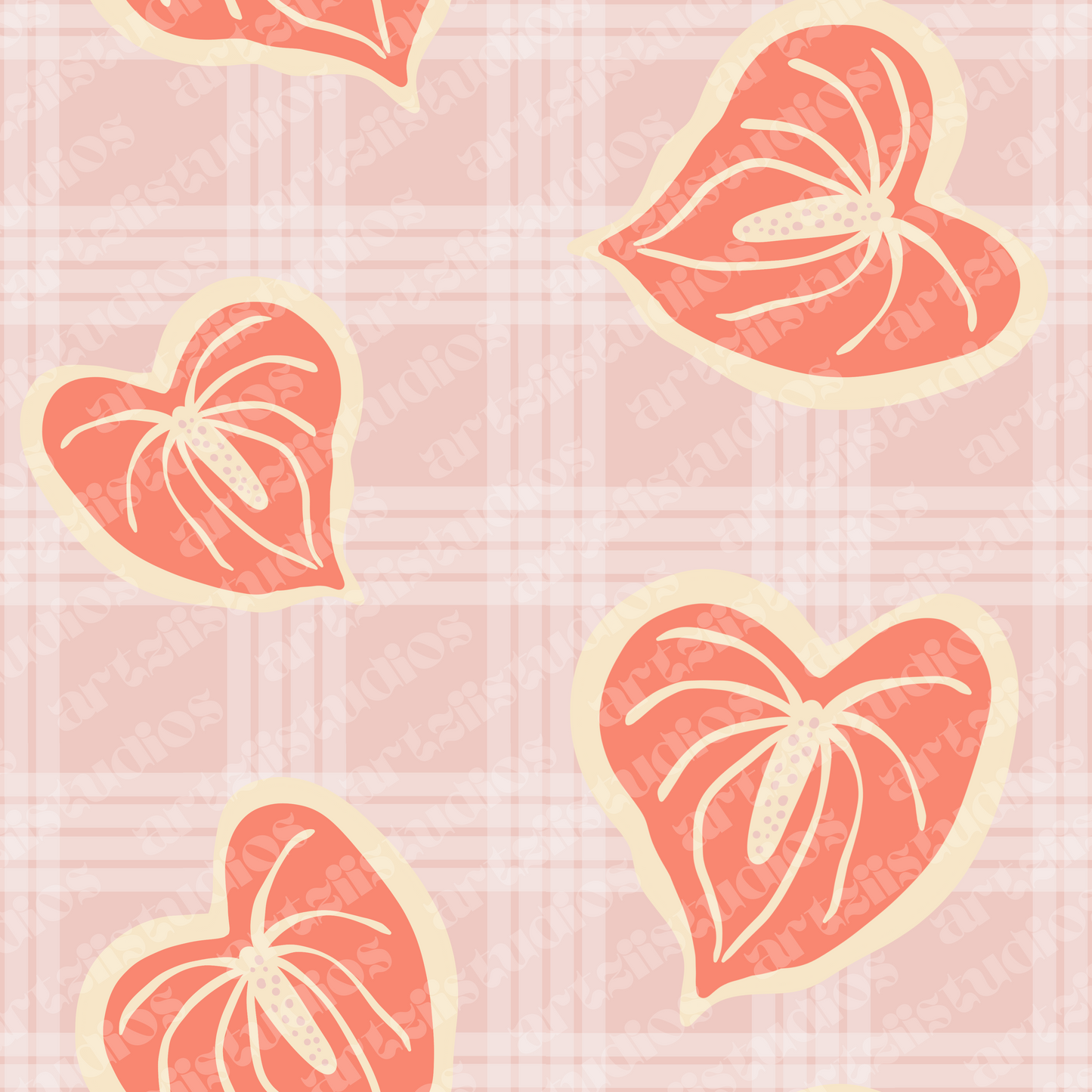 Exclusive Anthurium Repeat Surface Pattern for KulewaCo.
