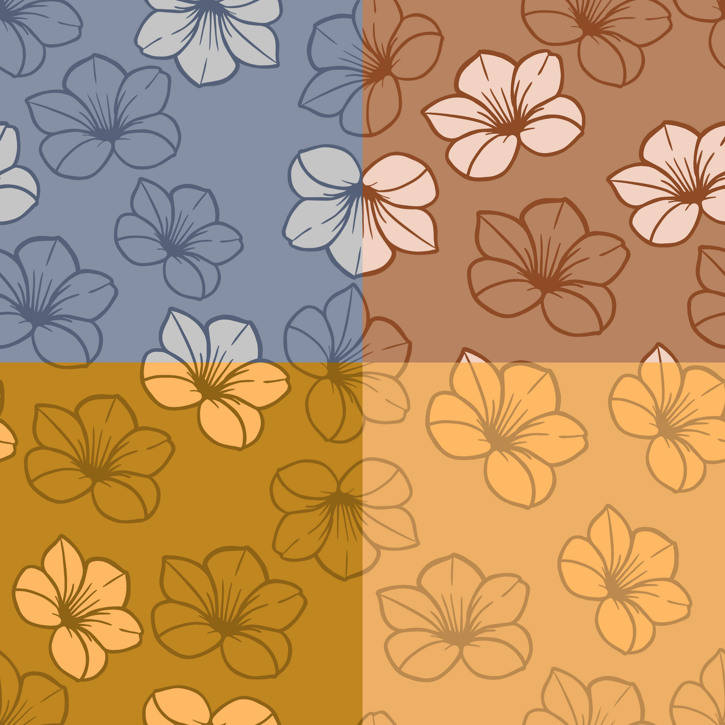 Puakenikeni Frenzy Repeat Surface Pattern