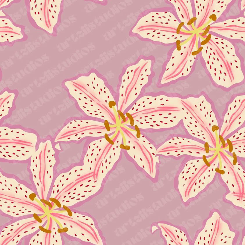 Exclusive Lily Repeat Surface Pattern for KulewaCo.
