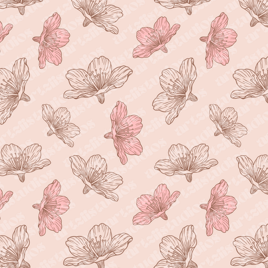 Cherry Blossom Repeat Surface Pattern