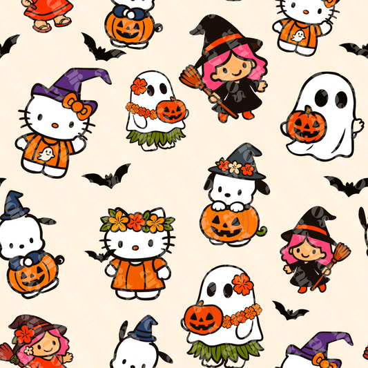 Halloween Sanrio Repeat Surface Pattern for Kellie Reiko