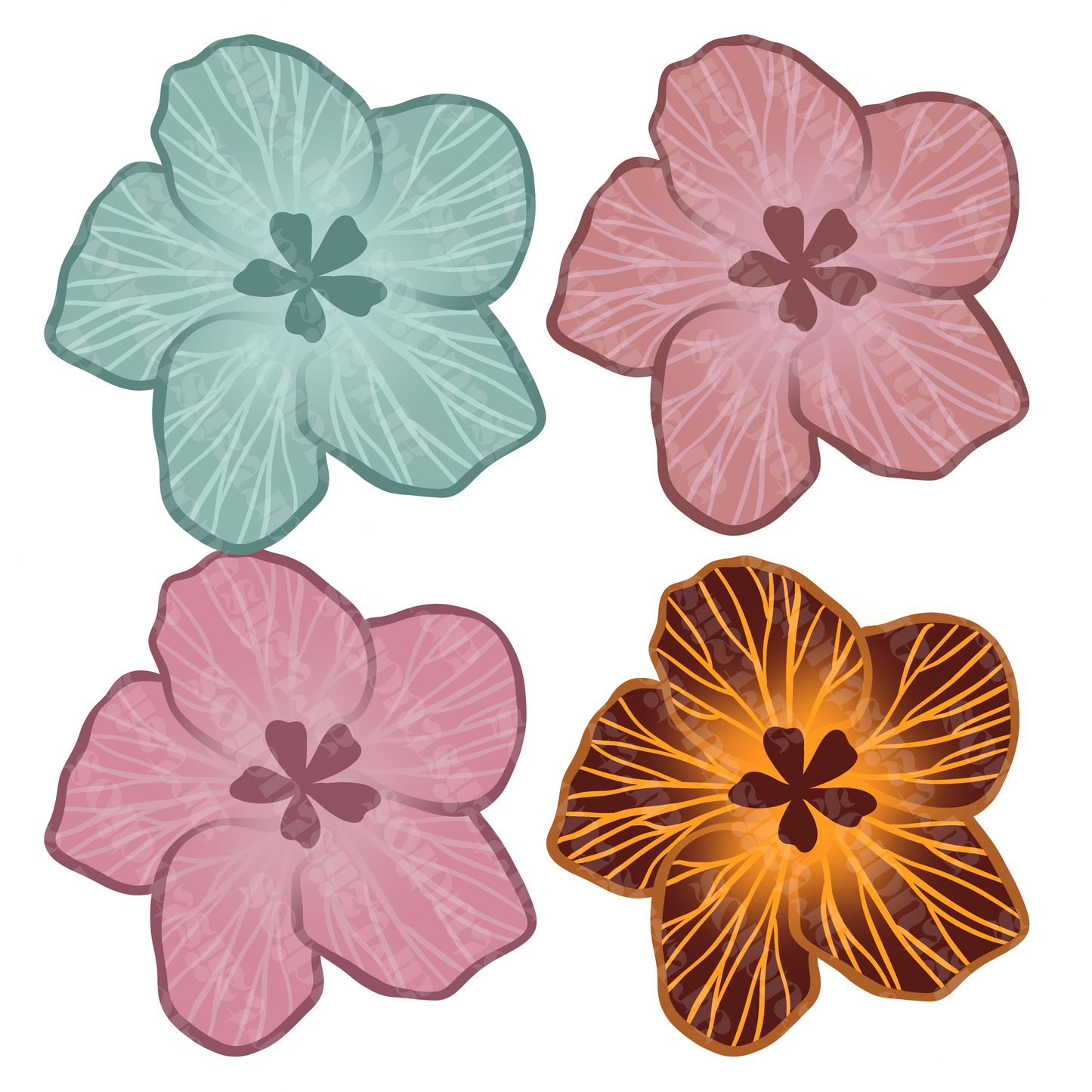 Hau Flower Repeat Surface Pattern for Ashley Leopoldo