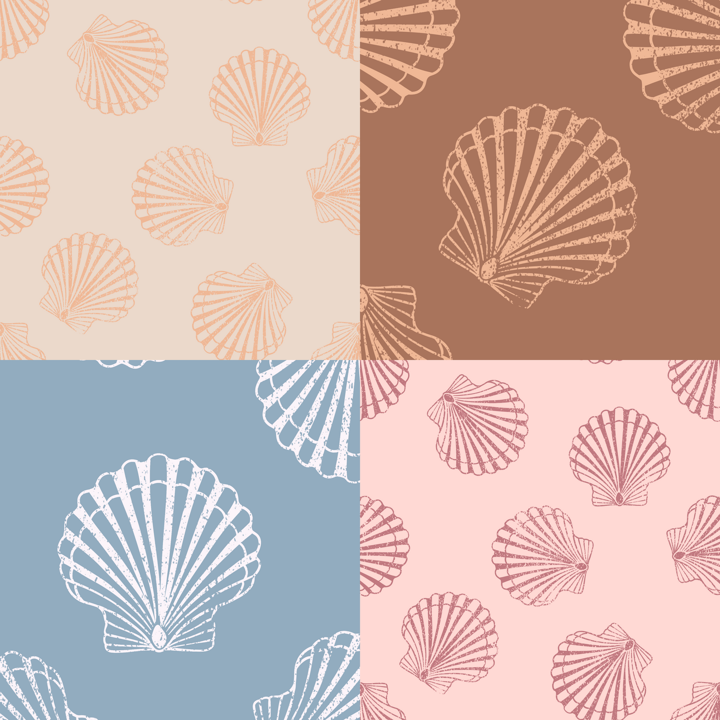 Sunrise Shell Repeat Surface Pattern