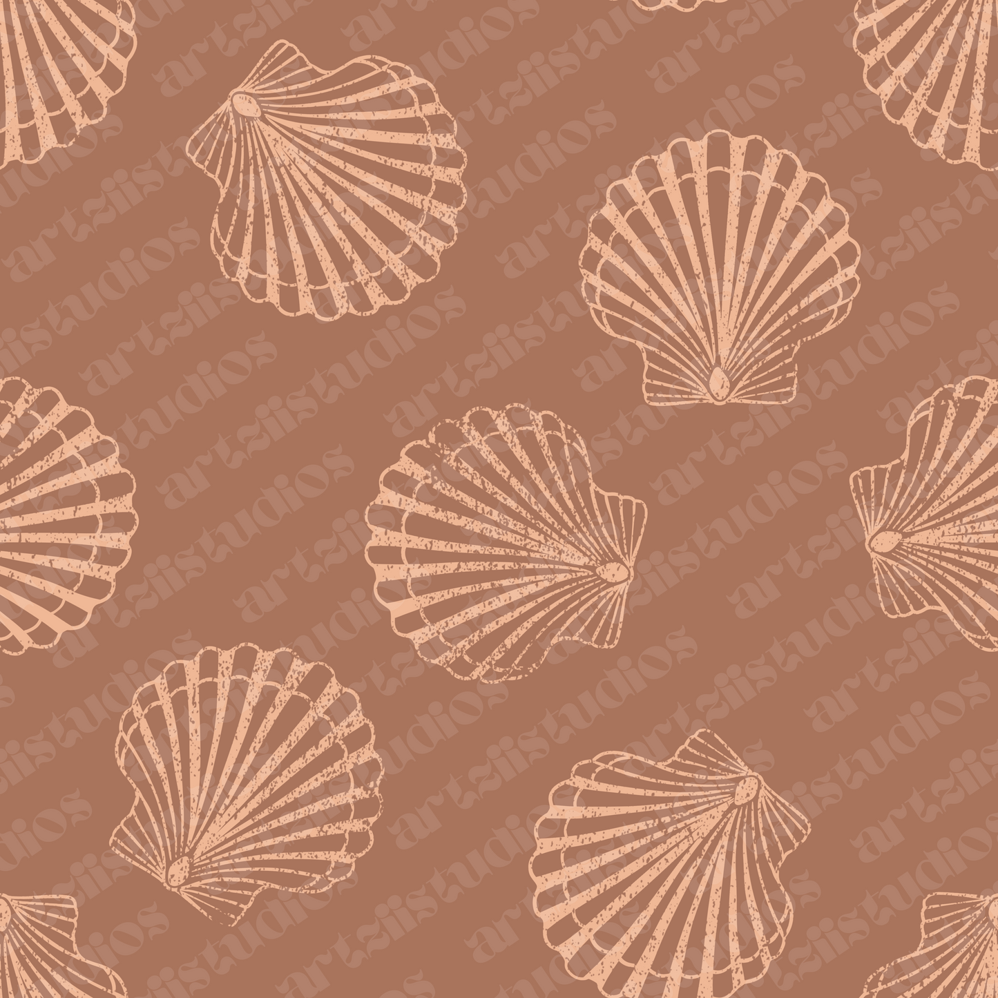 Sunrise Shell Repeat Surface Pattern