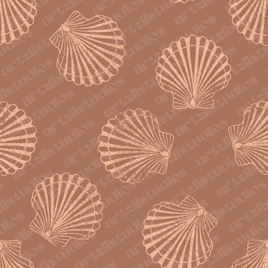 Sunrise Shell Repeat Surface Pattern