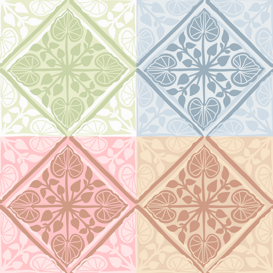Kalo Quilt Repeat Surface Pattern for Maluhia Babe