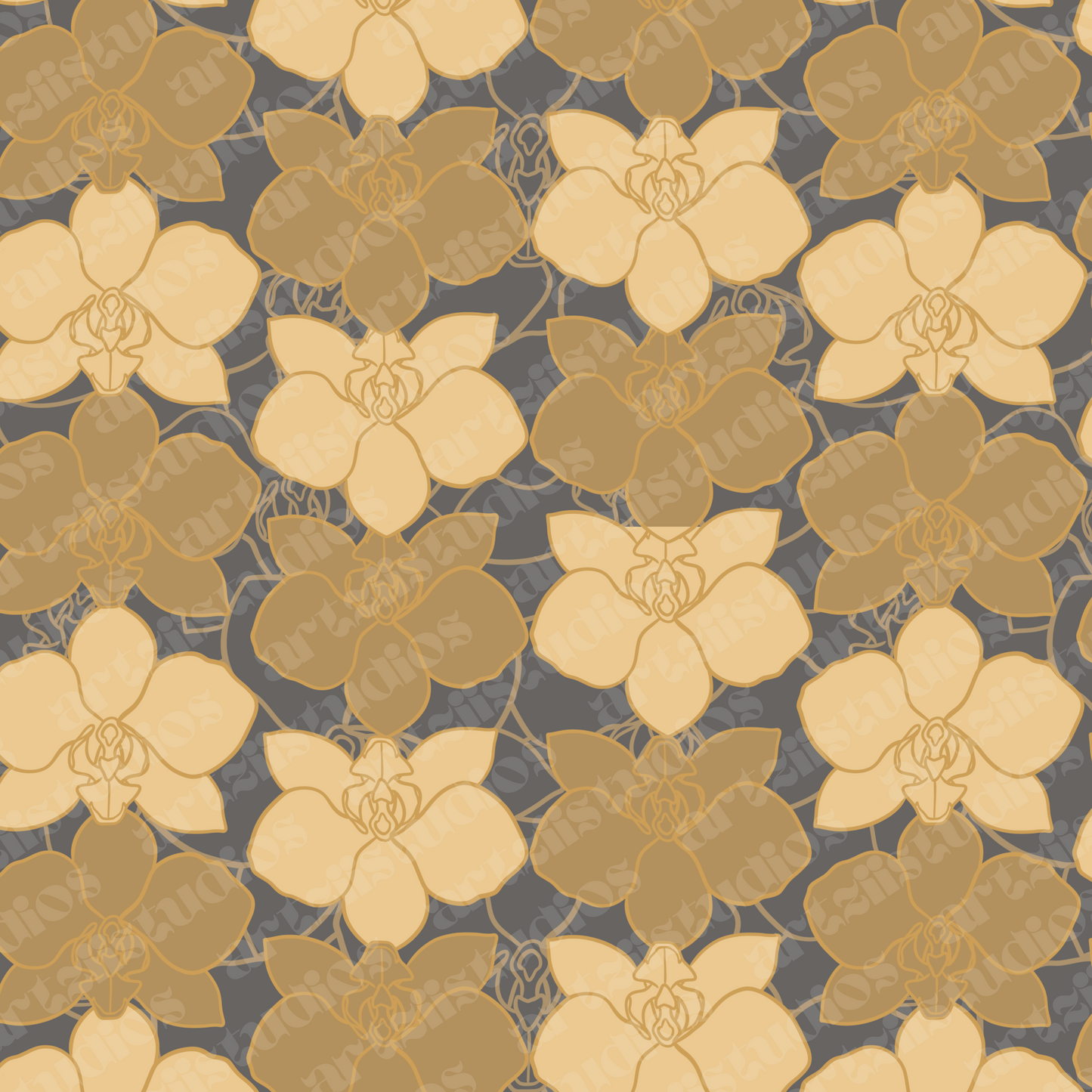 Orchid Repeat Surface Pattern