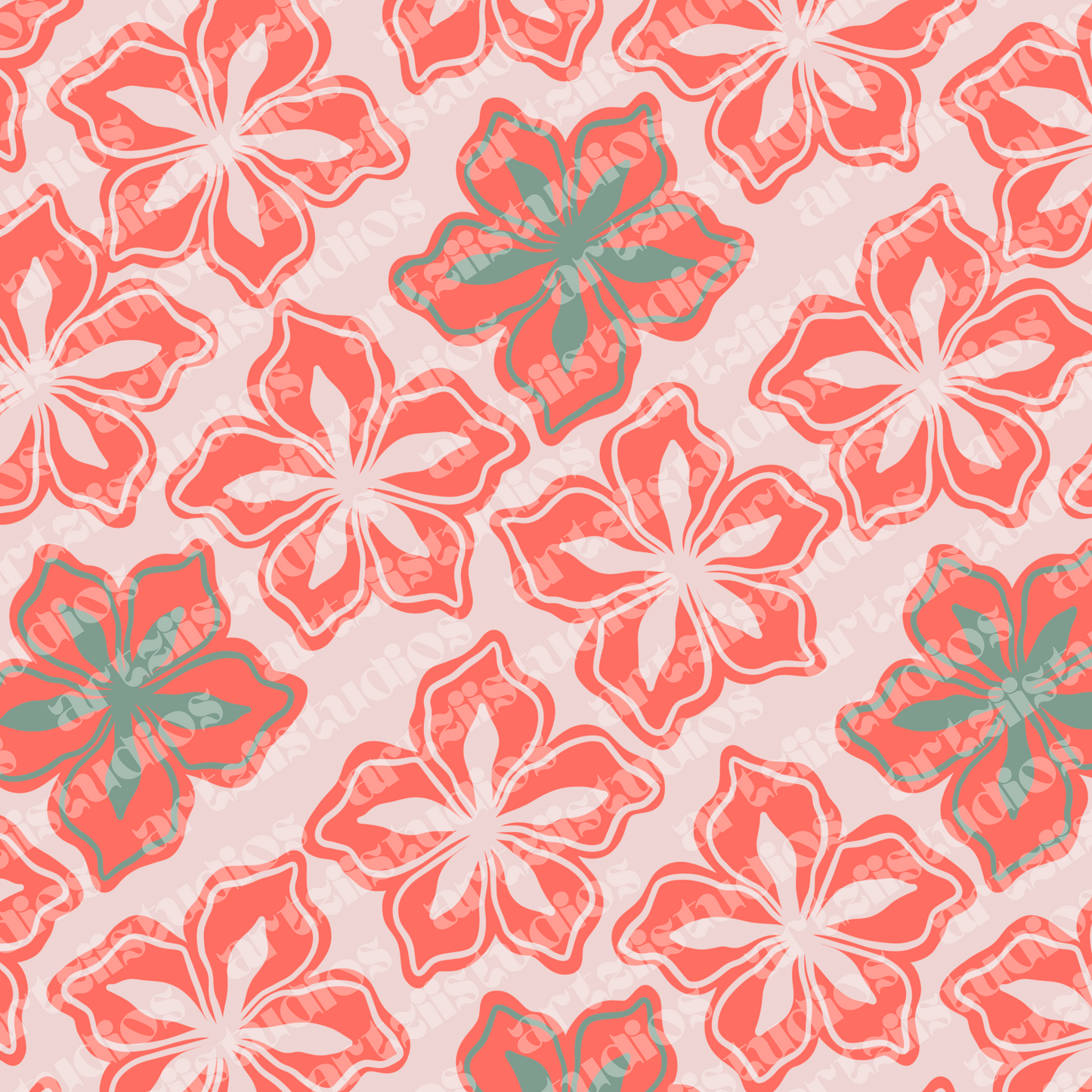 Bloom Mirage Repeat Surface Pattern