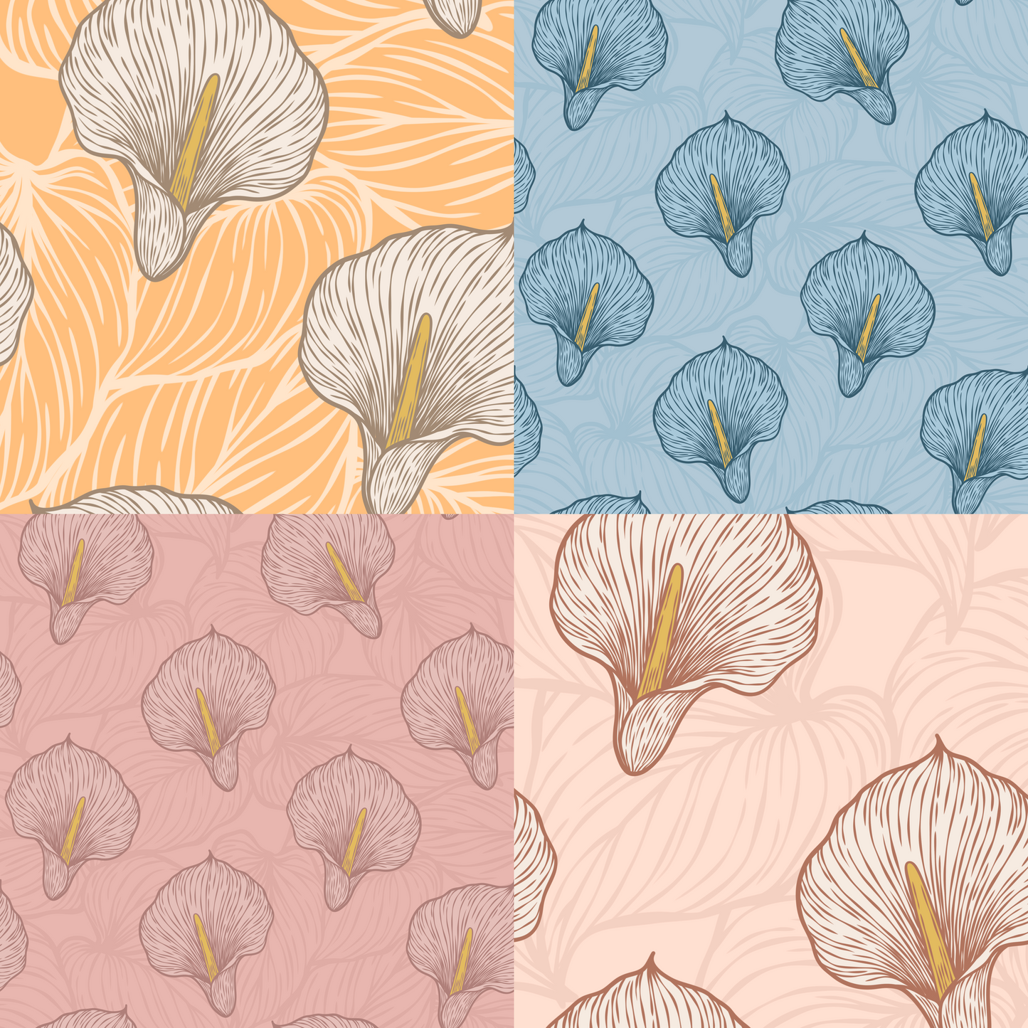Calla Lily Repeat Surface Pattern