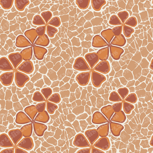 Autumn Mosaic Repeat Surface Pattern