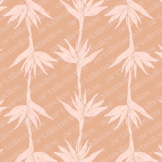 Bird of Paradise Repeat Surface Pattern