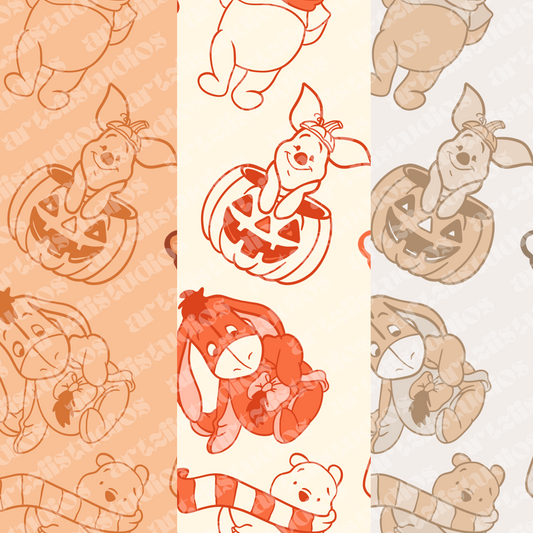 Winnie the Pooh Repeat Surface Pattern for KulewaCo